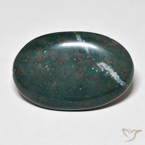 21.03ct Naturel Multicolore Pierre de sang, ovale, Opaque