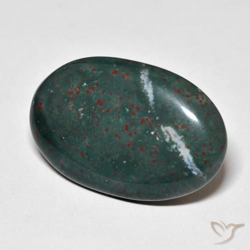 Pierre de sang Multicolore naturelle ovale, 21.03 ct, Opaque