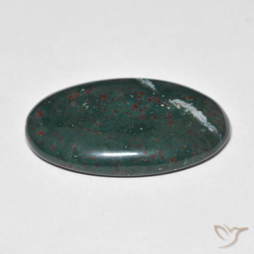 Pierre de sang Multicolore naturelle ovale, 21.03 ct, Opaque