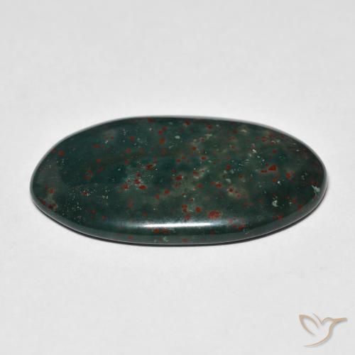 Pierre de sang Multicolore naturelle ovale, 18.31 ct, Opaque