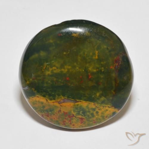 34.52ct Naturel Multicolore Pierre de sang, Tour, Opaque