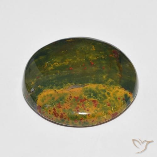 Pierre de sang Multicolore naturelle Tour, 34.52 ct, Opaque