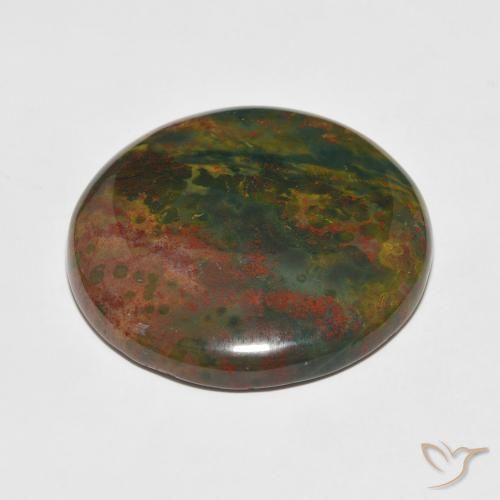 Pierre de sang Multicolore naturelle Tour, 44.58 ct, Opaque
