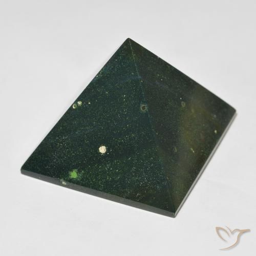 125.94ct Naturel Vert foncé Pierre de sang, Carré, Opaque