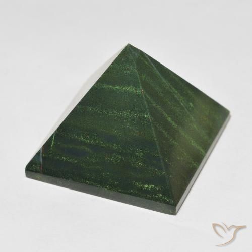 Pierre de sang Vert moyen naturelle Carré, 95.77 ct, Opaque
