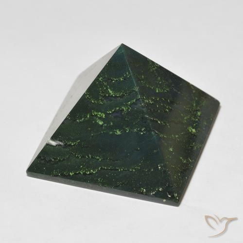 Pierre de sang Vert foncé naturelle Carré, 113.40 ct, Opaque