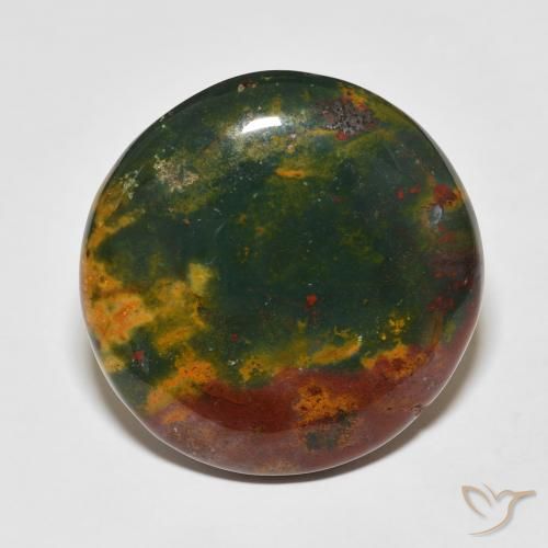 29.37ct Naturel Multicolore Pierre de sang, Tour, Opaque