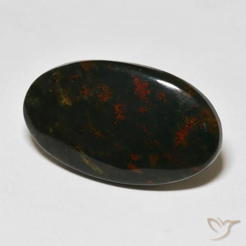 Pierre de sang Multicolore naturelle ovale, 18.45 ct, Opaque