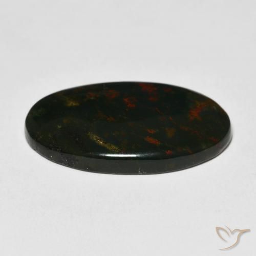 Pierre de sang Multicolore naturelle ovale, 18.45 ct, Opaque