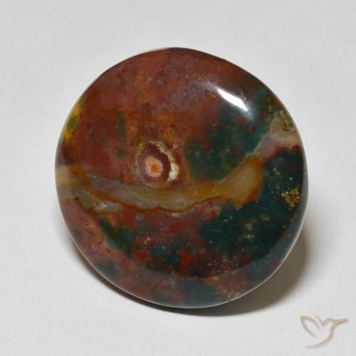 Pierre de sang Multicolore naturelle Tour, 27.51 ct, Opaque