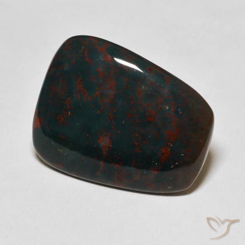Pierre de sang Vert et rouge naturelle Fantaisie, 16.09 ct, Opaque