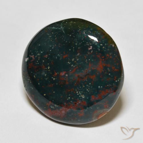 Pierre de sang Vert et rouge naturelle Tour, 29.09 ct, Opaque