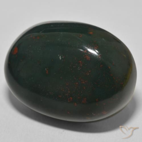 Pierre de sang Vert multicolore naturelle ovale, 57.49 ct, Opaque