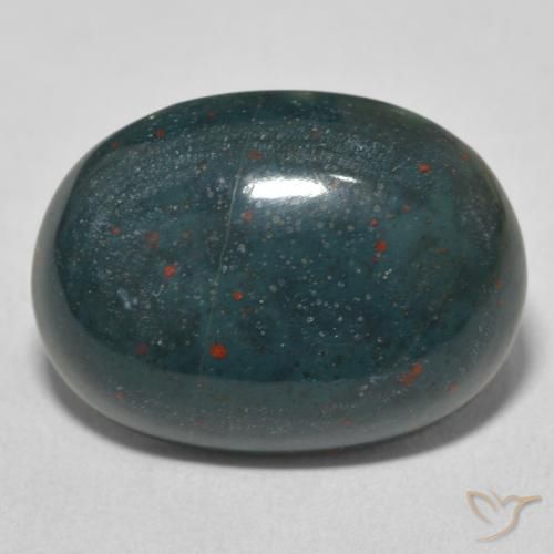 13.24ct Naturel Vert foncé Pierre de sang, ovale, Opaque