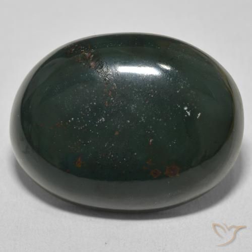 23.59ct Naturel Vert foncé Pierre de sang, ovale, Opaque