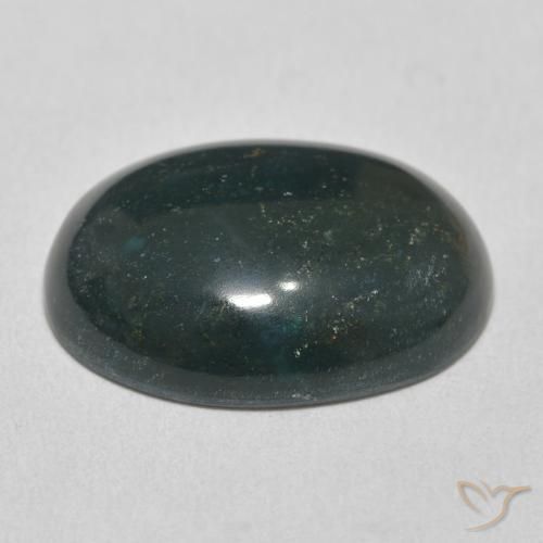 Pierre de sang Vert multicolore naturelle ovale, 15.20 ct, Opaque