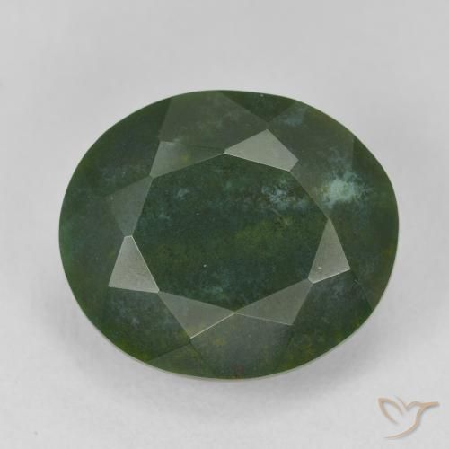Pierre de sang Vert chaud naturelle ovale, 11.88 ct, Opaque