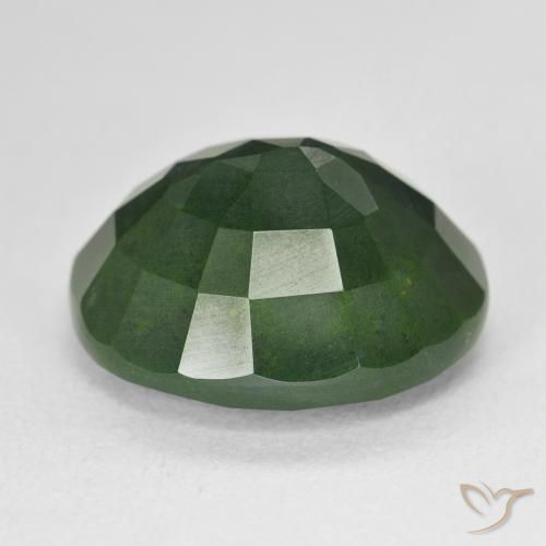 Pierre de sang Vert multicolore naturelle ovale, 11.32 ct, Opaque