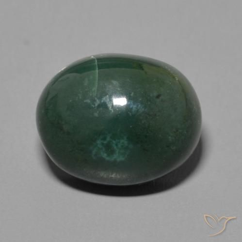 6.71ct Naturel Vert terreux Pierre de sang, ovale, Opaque