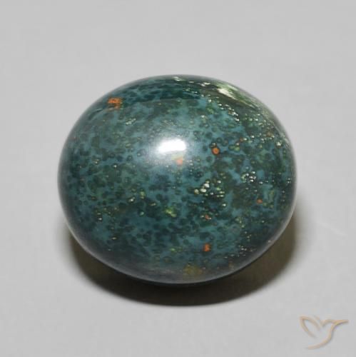 9.08ct Naturel Vert foncé moyen Pierre de sang, ovale, Opaque