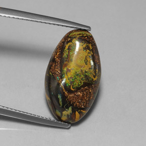 Opale Boulder Multicolore naturelle Forme fantaisie, 11.02 ct, Opaque
