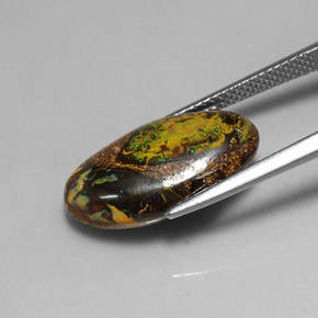 Opale Boulder Multicolore naturelle Forme fantaisie, 11.02 ct, Opaque