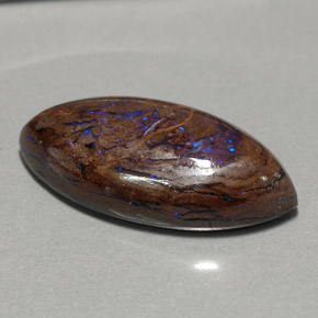 Opale Boulder Multicolore naturelle Marquise, 10.25 ct, Opaque