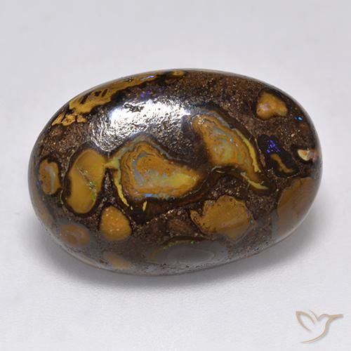 13.14ct Naturel Multicolore Opale Boulder, ovale, Opaque