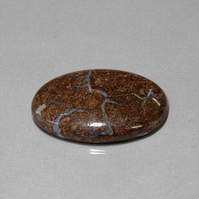 Opale Boulder Multicolore naturelle Coupe ovale, 27.95 ct, Opaque