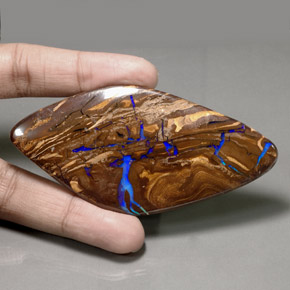 Opale boulder multicolore naturelle forme fantaisie, 206,20 ct, opaque