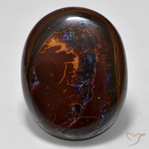 28.58ct Naturel Multicolore Opale Boulder, ovale, Opaque