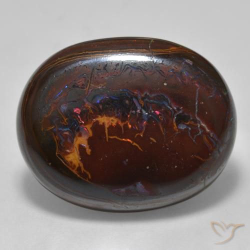 Opale Boulder Multicolore naturelle ovale, 28.58 ct, Opaque