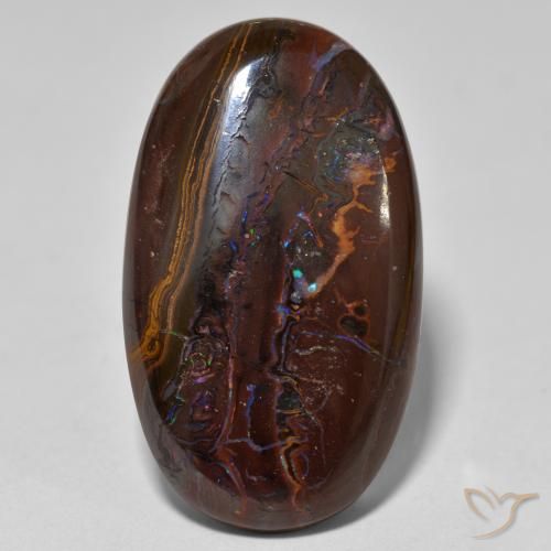20.92ct Naturel Multicolore Opale Boulder, ovale, Opaque