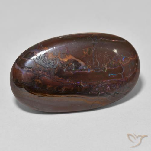 Opale Boulder Multicolore naturelle ovale, 20.92 ct, Opaque