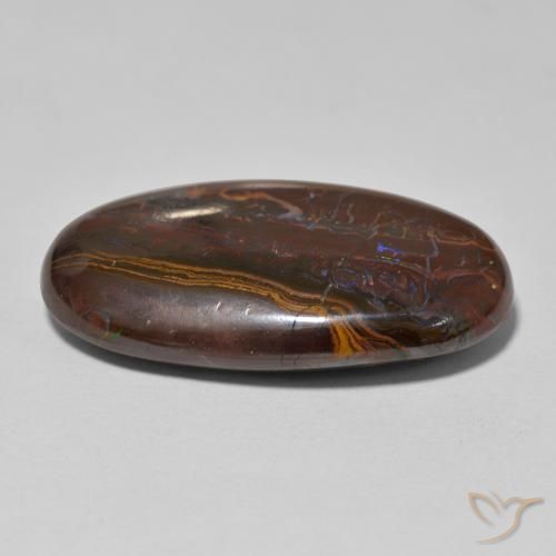 Opale Boulder Multicolore naturelle ovale, 20.92 ct, Opaque