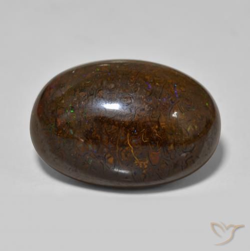 Opale Boulder Multicolore naturelle ovale, 23.34 ct, Opaque