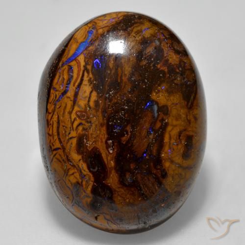 22.67ct Naturel Multicolore Opale Boulder, ovale, Opaque