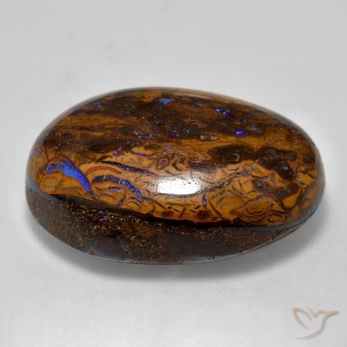 Opale Boulder Multicolore naturelle ovale, 22.67 ct, Opaque