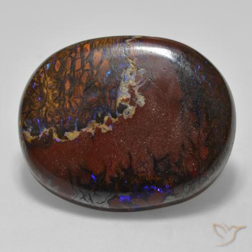 22.54ct Naturel Multicolore Opale Boulder, ovale, Opaque