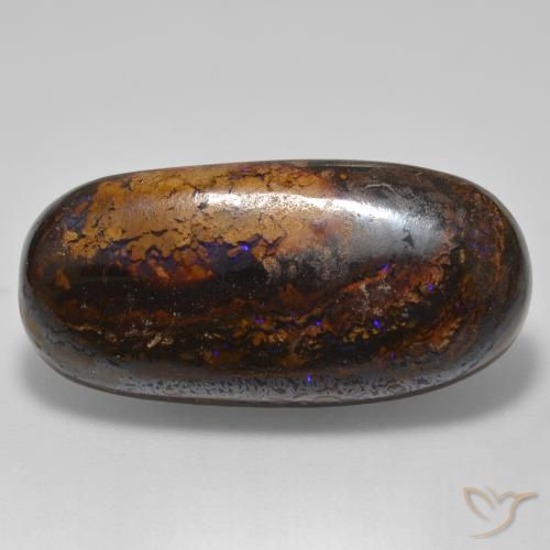 21.32ct Naturel Multicolore Opale Boulder, ovale, Opaque