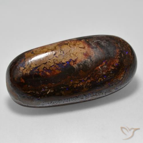 Opale Boulder Multicolore naturelle ovale, 21.32 ct, Opaque