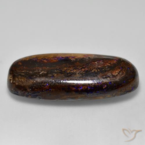 Opale Boulder Multicolore naturelle ovale, 21.32 ct, Opaque