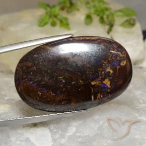 Opale Boulder Multicolore naturelle ovale, 36.09 ct, Opaque
