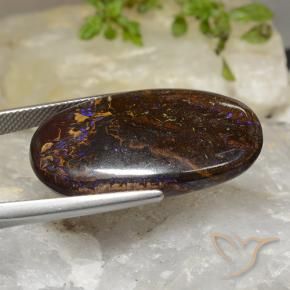 Opale Boulder Multicolore naturelle ovale, 36.09 ct, Opaque
