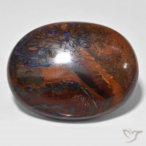 Opale Boulder Multicolore naturelle ovale, 42.73 ct, Opaque