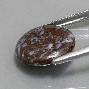 Opale Boulder Multicolore naturelle Coupe roude, 4.48 ct, Opaque