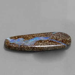 Opale boulder multicolore naturelle forme fantaisie, 4,80 ct, opaque