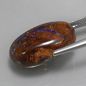 Opale Boulder Multicolore naturelle Forme fantaisie, 13.12 ct, Opaque