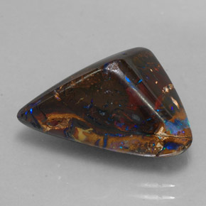 Opale boulder multicolore naturelle forme fantaisie, 17,35 ct, opaque