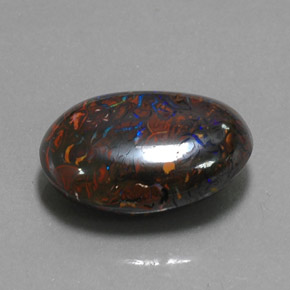 Opale Boulder Multicolore naturelle ovale, 13.07 ct, Opaque